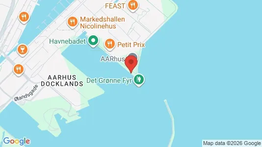 Lejligheder til leje i Århus C - kort over placeringen