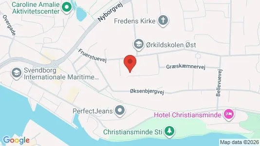 Lejligheder til leje i Svendborg - kort over placeringen
