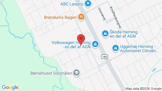 Lejligheder til salg i Herning - kort over placeringen