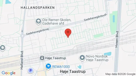 Lejligheder til salg i Taastrup - kort over placeringen