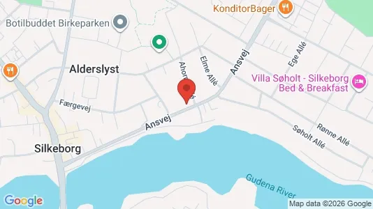 Lejligheder til salg i Silkeborg - kort over placeringen