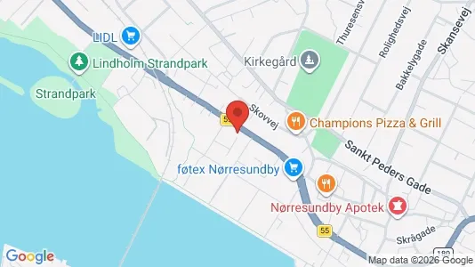 Lejligheder til leje i Nørresundby - kort over placeringen