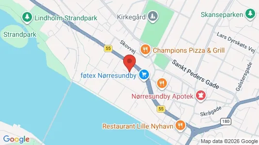 Lejligheder til leje i Nørresundby - kort over placeringen