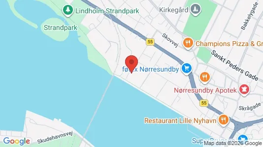 Lejligheder til leje i Nørresundby - kort over placeringen