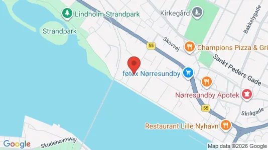 Lejligheder til leje i Nørresundby - kort over placeringen