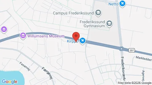 Lejligheder til leje i Frederikssund - kort over placeringen