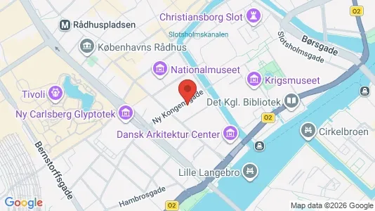 Lejligheder til salg i København K - kort over placeringen