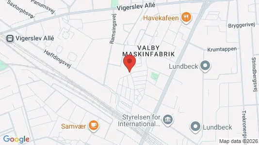 Lejligheder til salg i Valby - kort over placeringen
