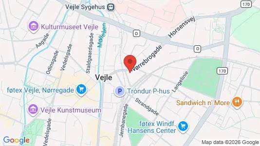 Lejligheder til leje i Vejle Centrum - Foto fra Google Street View