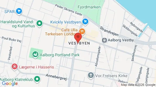 Lejligheder til leje i Aalborg Centrum - kort over placeringen