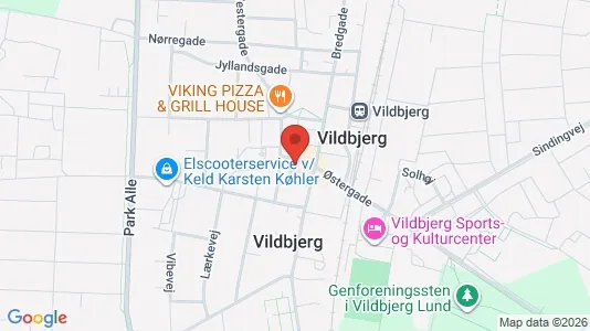 Lejligheder til leje i Vildbjerg - kort over placeringen
