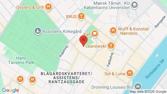 Lejligheder til leje i Nørrebro - kort over placeringen