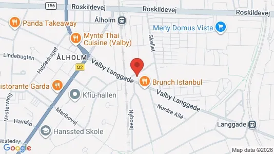 Lejligheder til salg i Valby - kort over placeringen