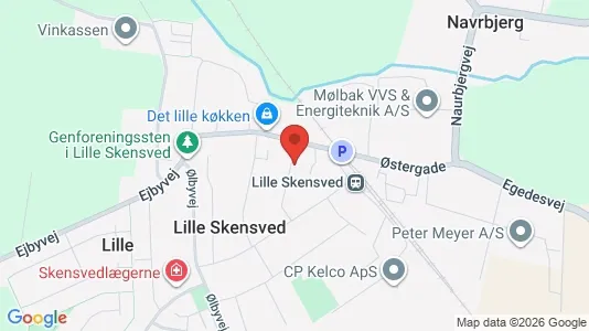 Lejligheder til salg i Lille Skensved - kort over placeringen