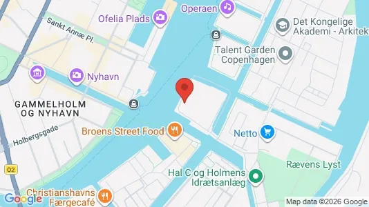 Lejligheder til salg i København K - kort over placeringen