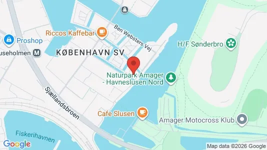 Lejligheder til salg i København SV - kort over placeringen