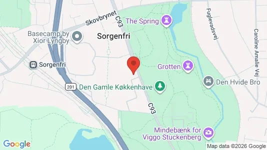 Lejligheder til salg i Kongens Lyngby - kort over placeringen