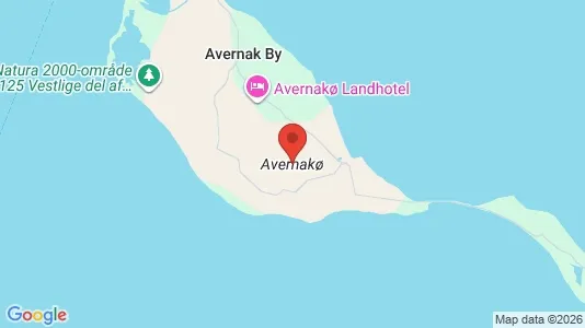 Huse til salg i Avernakø - kort over placeringen