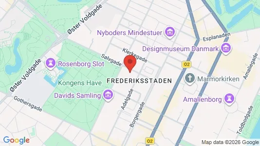 Lejligheder til salg i København K - kort over placeringen