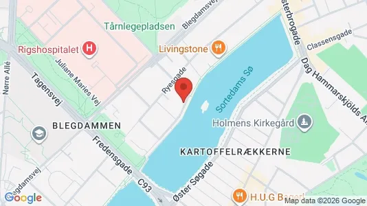 Lejligheder til salg i Østerbro - kort over placeringen