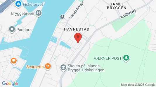 Lejligheder til leje i København S - kort over placeringen