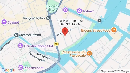 Lejligheder til salg i København K - kort over placeringen