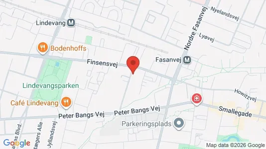 Lejligheder til leje i Frederiksberg - kort over placeringen