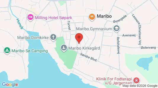 Lejligheder til salg i Maribo - kort over placeringen