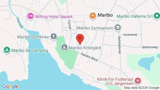 Lejligheder til salg i Maribo - kort over placeringen