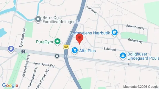 Lejligheder til leje i Odense SØ - kort over placeringen