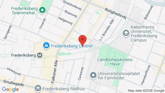 Lejligheder til salg i Frederiksberg C - kort over placeringen