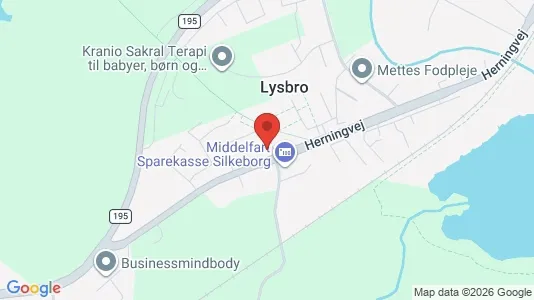 Lejligheder til leje i Silkeborg - kort over placeringen