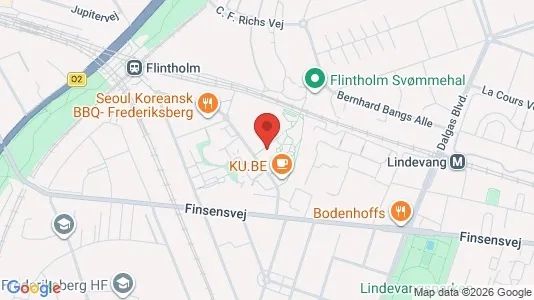 Lejligheder til leje i Frederiksberg - kort over placeringen