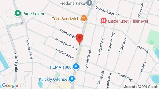 Lejligheder til leje i Odense C - Foto fra Google Street View