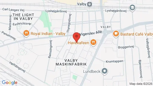 Lejligheder til leje i Valby - kort over placeringen