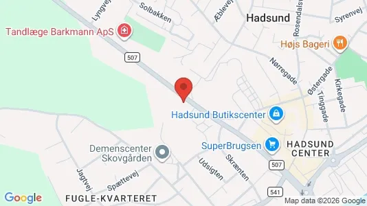 Lejligheder til leje i Hadsund - Foto fra Google Street View
