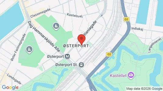 Lejligheder til salg i Østerbro - kort over placeringen