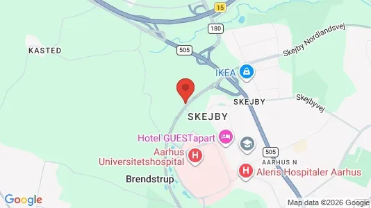 Lejligheder til leje i Tilst - kort over placeringen