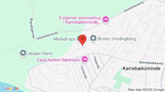 Lejligheder til salg i Karrebæksminde - Foto fra Google Street View