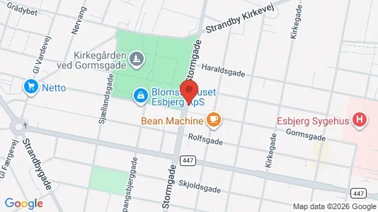 Lejligheder til salg i Esbjerg Centrum - Foto fra Google Street View