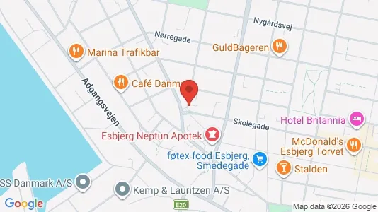 Lejligheder til salg i Esbjerg Centrum - Foto fra Google Street View