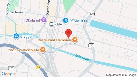 Lejligheder til salg i Vejle Centrum - Foto fra Google Street View