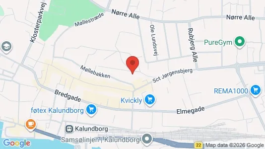 Lejligheder til salg i Kalundborg - kort over placeringen