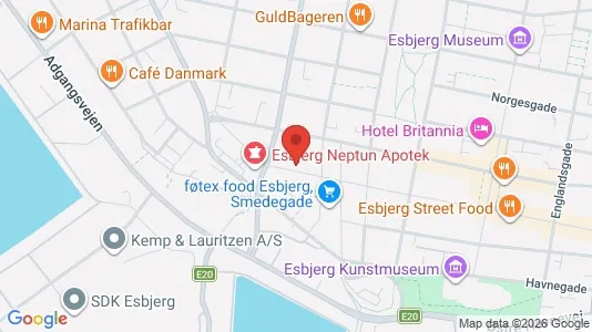 Lejligheder til salg i Esbjerg Centrum - Foto fra Google Street View
