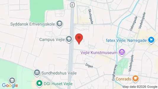 Lejligheder til leje i Vejle Centrum - Foto fra Google Street View