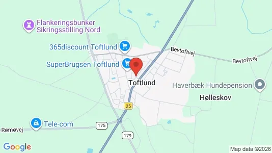 Grunde til salg i Toftlund - Foto fra Google Street View