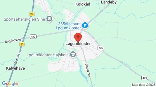 Huse til salg i Løgumkloster - Foto fra Google Street View