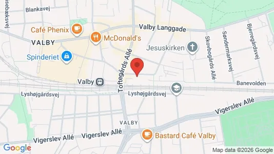 Lejligheder til leje i Valby - Foto fra Google Street View