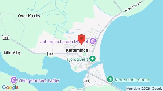 Huse til salg i Kerteminde - Foto fra Google Street View