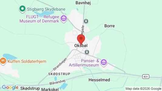 Huse til salg i Oksbøl - Foto fra Google Street View